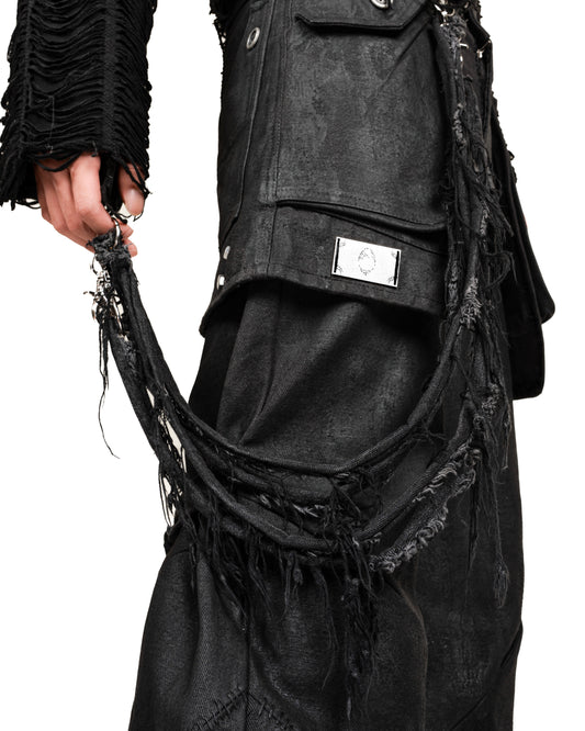 Heavy-Washed Trouser Chain